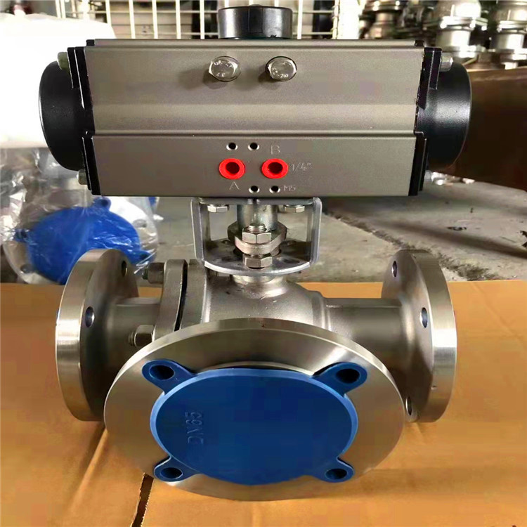 Q644F-10C DN65气动三通分路阀 气动三通换向阀