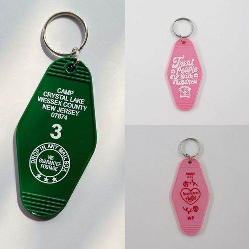 Acrylic Brand Car Keychain Accessory Metal Hook Keychain Material Accessory Creative Matching