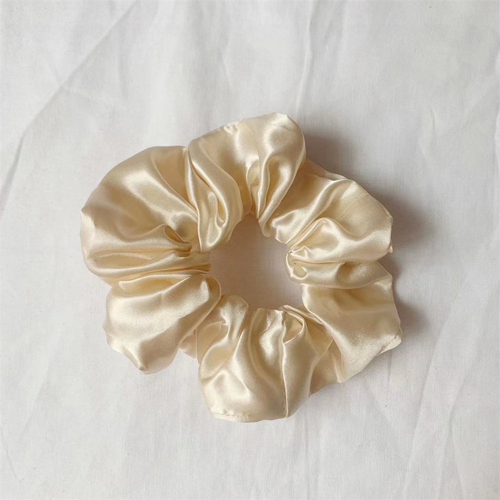 Simple Style Commute Solid Color Cloth Handmade Pleated Hair Tie display picture 5