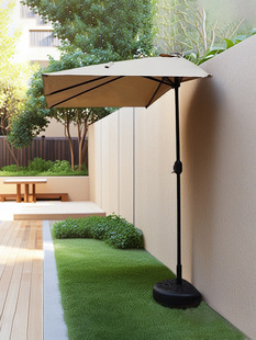 Wall-Mounted Sunshade Half Umbrella Outdoor Sunshade Outdoor Courtyard Umbrella Green Plant Balcony Sunshade Sun Umbrella Sunshade Umbrella