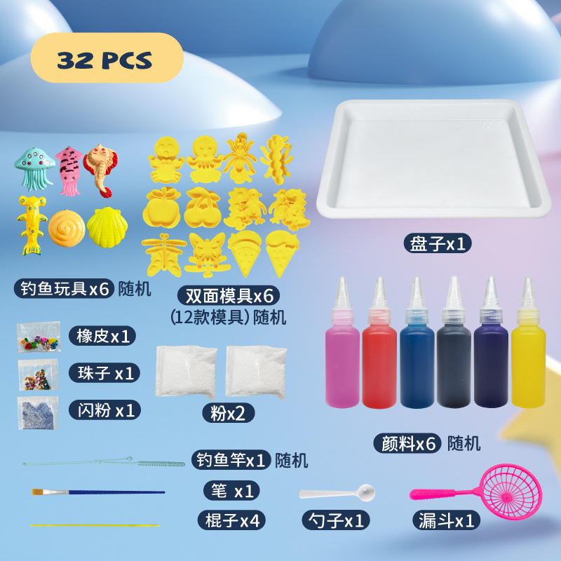 Juguetes de elfos de agua Máquina de ollas calientes Juguetes para niños Juguetes hechos a mano Juguetes de bricolaje de agua para bebés