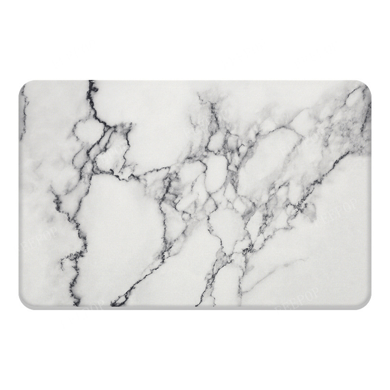 Alfombrilla de Ducha de Diatomea - Diseño de Mármol, Dura, Antideslizante y Absorbente