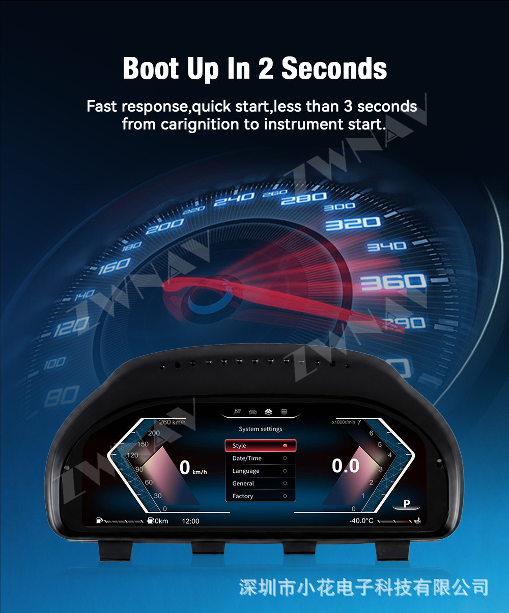 Suitable for 2009-2017 BMW 5 Series 5GT F07 F10 F11, upgrade to a full LCD instrument cluster