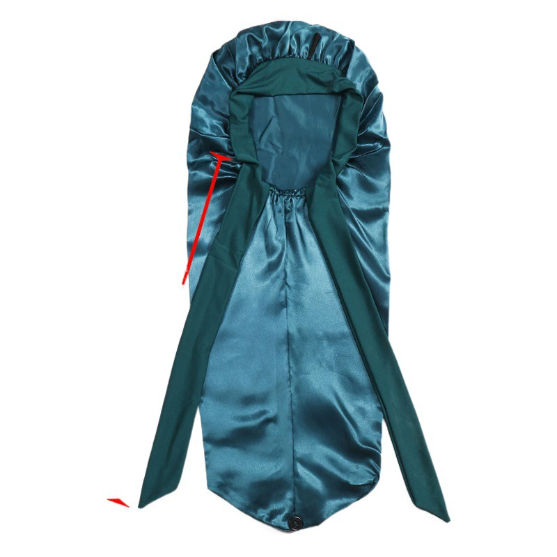 Атласная резинка Пряжка длинная ночная шапка Новый бант платок шляпа завивка волос колпачок Большой размер многоцветный Регулируемый