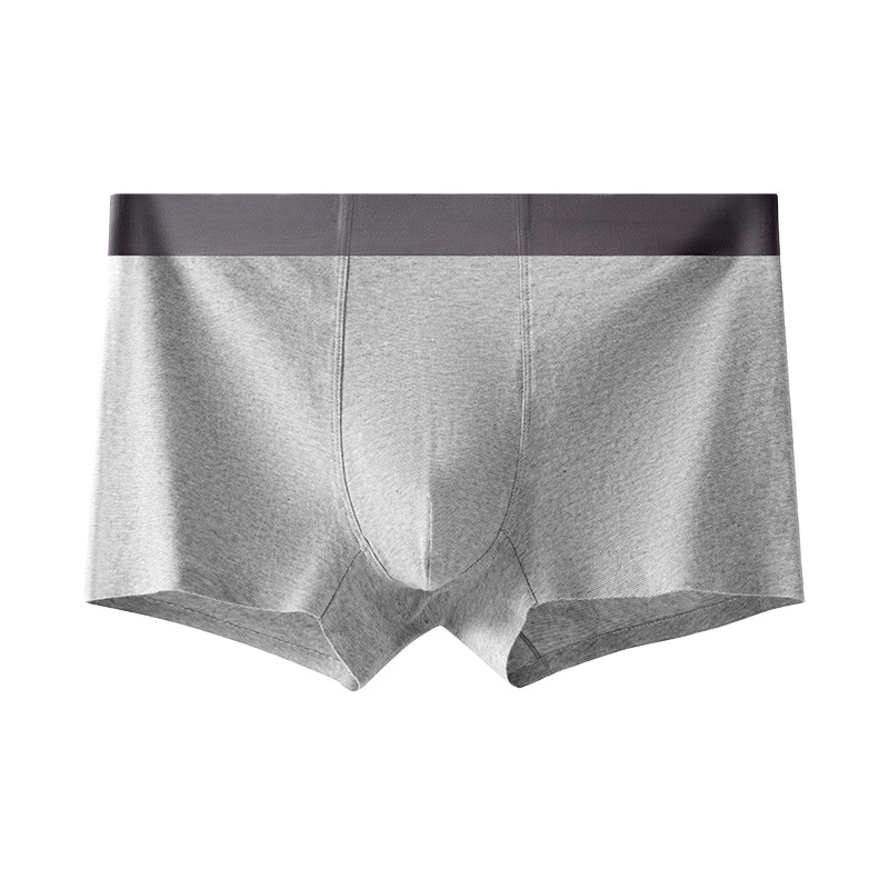 [Procesamiento personalizado] ropa interior de hombre de algodón puro color puro simple 10A sin marca pantalones planos al por mayor OEM