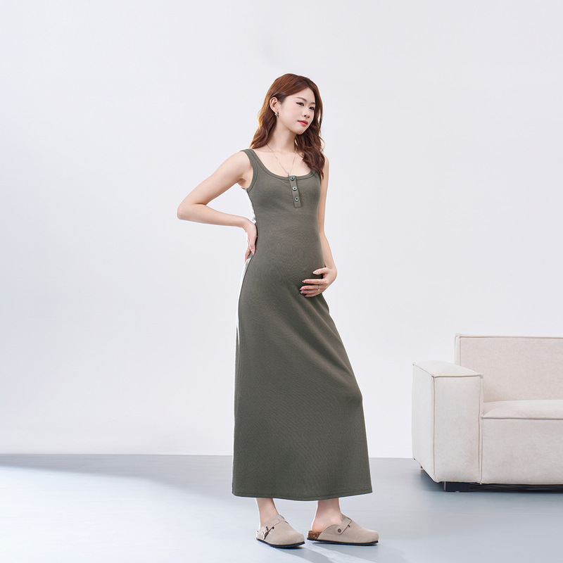 Masanon Maternity Dress 2026 New Summer Pregnancy Wear Suspender Dress Summer Vest Dress Summer Clothing for Women Masanon Maternity Dress 2026 New Summer Pregnancy Wear Suspender Dress Summer Vest Dress Summer Clothing for Women