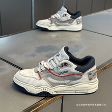 男鞋2025春秋新款时尚百搭休闲鞋潮流简约防滑低帮运动鞋子男潮鞋
