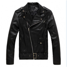 C 60419 Slim Washed PU Leather Jacket ����ˮϴ PU Ƥ�п�