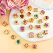 ����18K�����΢��ʯ�׺θ��鏊��ɫ�U�Օr�аٴ��ɫ���