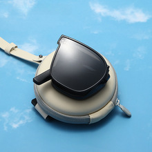 抖音热销同款折叠男好收纳黑色墨镜高端方形太阳镜女防晒眼镜批发