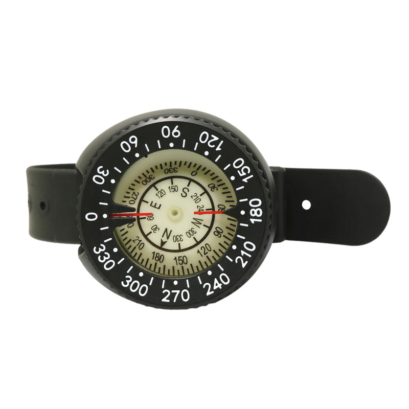 Hotdive magnético fuerte 50 m reloj de pulsera equilibrio impermeable brújula subacuática puntero luminoso aguja del Norte buceo brújula
