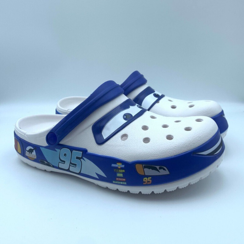 Cross Summer New Model 95 Car Logo Clogs Men's Non-Slip Breathable Eva Slippers DIY Accessories