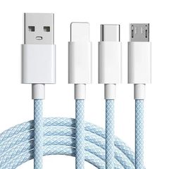 120W急速充電1対3データケーブルマルチヘッドUSB車ユニバーサルタイプC Android 66Wスリーインワン充電ケーブル