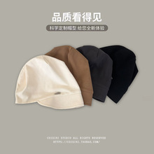 慵懒风鸭舌堆堆帽子女秋冬高级感大头围包头帽网红显脸小套头冷帽