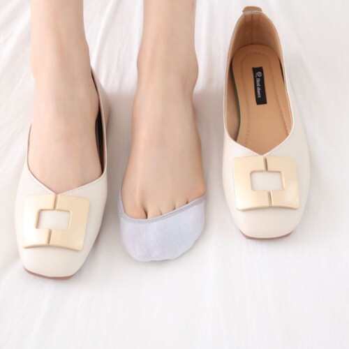 Socks Women's Suspender Boat Socks Invisible Shallow Mouth Summer Thin High Heels Forefoot Half Palm Socks Non-Falling Heel Short Socks