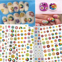 新款表情笑臉美甲貼紙  跨境電商美甲愛心表情笑臉美甲貼紙 WG