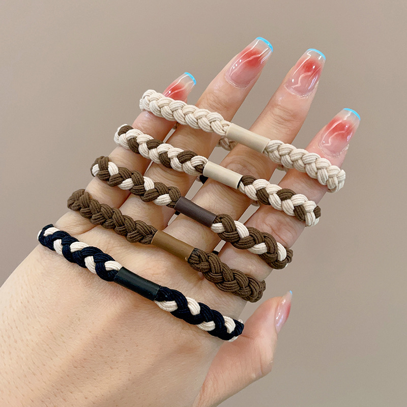 Coletero elástico sencillo de nuevo estilo 2026, banda para el pelo pequeña sin costuras para mujer, suave para el cabello, sujetador de cola de caballo.