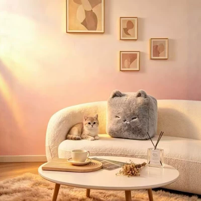 Oyuncaq yastıqlar, Tofu Plush Pillow Cute Cushion