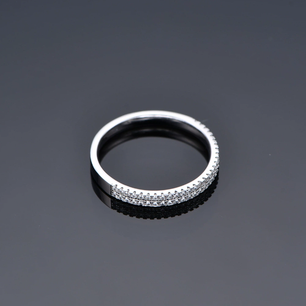 臻成达 Fashionable ring, 2.5mm, silver 925 sample, does not fade