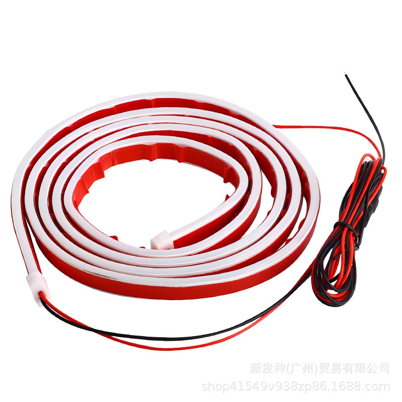 Luz de capó, luz diurna, luz ambiental LED modificada con escaneo al arrancar el coche, tira de luz guía, luz de coche de tipo continuo