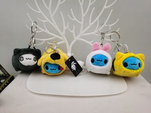 Scented Cross-Dressing Cat and Insect Keychain Small Pendant Hanging Bag Bead Chain Doll