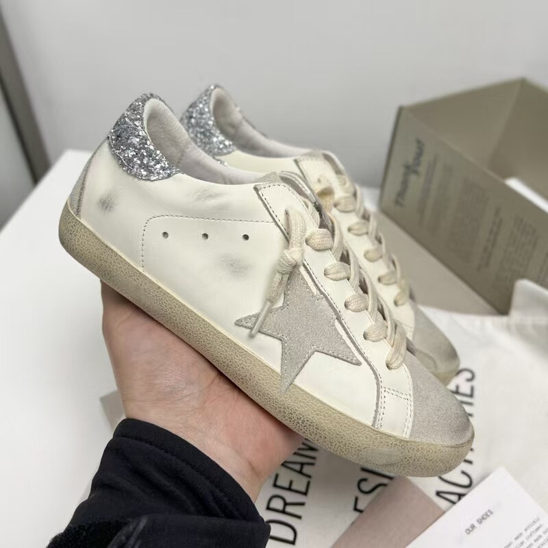 2026 Autumn/Winter New Lace-Up Dirty Sneakers Retro Casual Skate Shoes Vintage Star White Sneakers for Men and Women