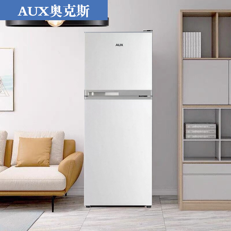 适用奥克·斯双开门109L大容量冰箱 冷藏冷冻节能低噪音家用冰箱