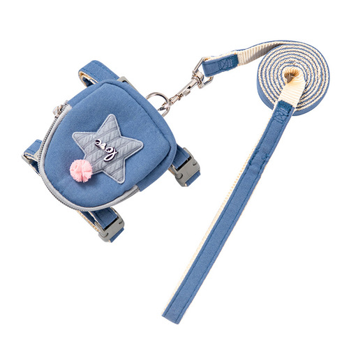 Dog leash vest type cat I-shaped anti-breakaway harness dog walking rope pet harness supplies wholesale