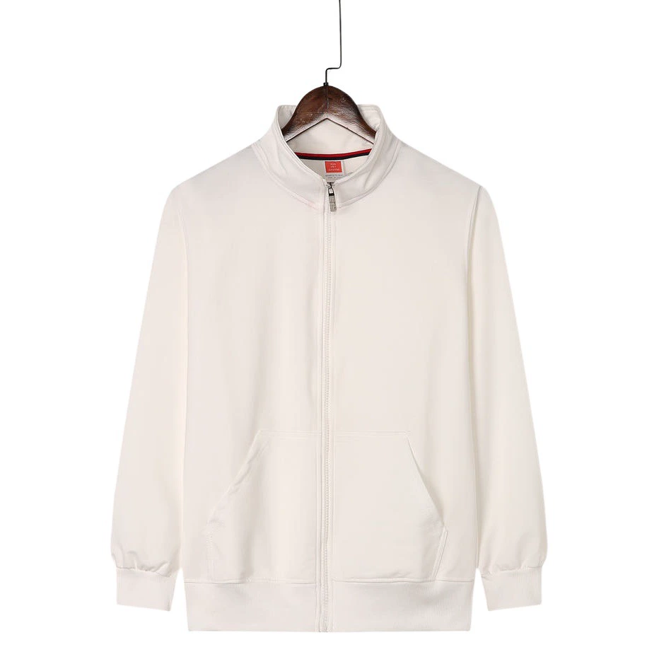 Осенне-зимний Кардиган свитер с принтом на заказ логотипа воротник-стойка на молнии рабочая одежда классная одежда спортивное рабочее пальто на флисовой подкладке