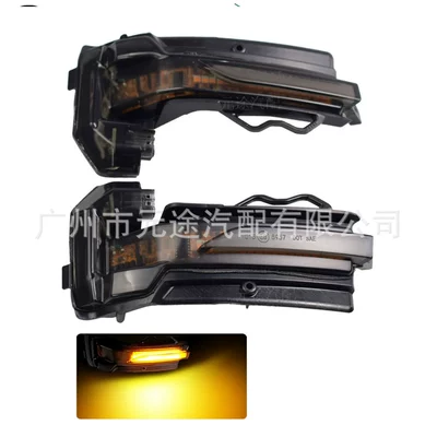 For Audi Q2 Q3 2019-2020 reversing rearview mirror light car LED dynamic flowing water turn light (Dönmə işıqları) - l-ad-10-monochrome-yellow-light