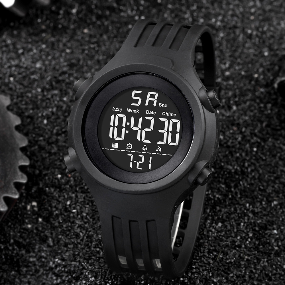 Tendencia de nuevos productos juveniles cronógrafo reloj electrónico estudiantes alarma de deportes al aire libre luz nocturna reloj electrónico al por mayor