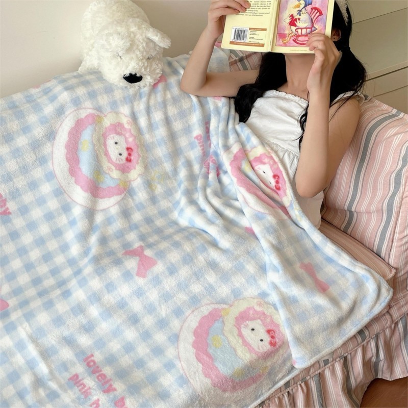 インスガールズミルクベルベットブランケット、夏用エアコンブランケット、オフィス昼寝用小型ブランケット、コーラルベルベットソファカバー|undefined