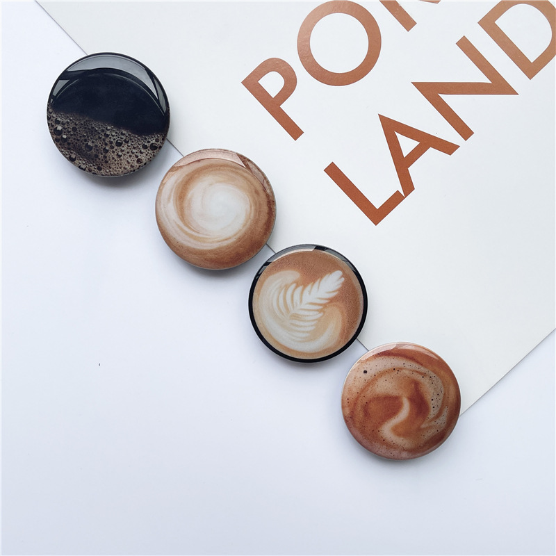 12g Weight Mobile Phone Universal Applicable Brands Airbag Bracket Classification Plastic Material Cappuccino, 1605 Coffee Pattern Retro, Classic Style Style Cappuccino 1605 Coffee Plastic Retro Classic Style Mobile Phone Universal Airbag Bracket 4