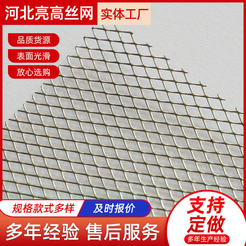 菱形小孔钢板网拉伸网 建筑装饰网过滤器用网电器防护小孔钢板网