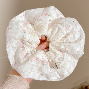 Anillo de cabello perezoso coreano cuerda de cabeza intestino grande niñas de alto nivel de la sensación de cabello de alta elasticidad correa de cabello de cabello super grande