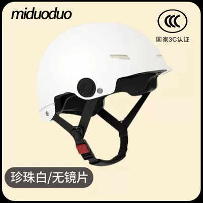 Motosiklet kaskı (dəbilqə) – Motorcycle Half Helmet for Men, 3C - pearl-white-no-lens-basic-model
