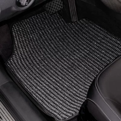 Ring Protective Car Mats, Avtomobil döşəmə paspasları - black-gray-front-row-single-panel