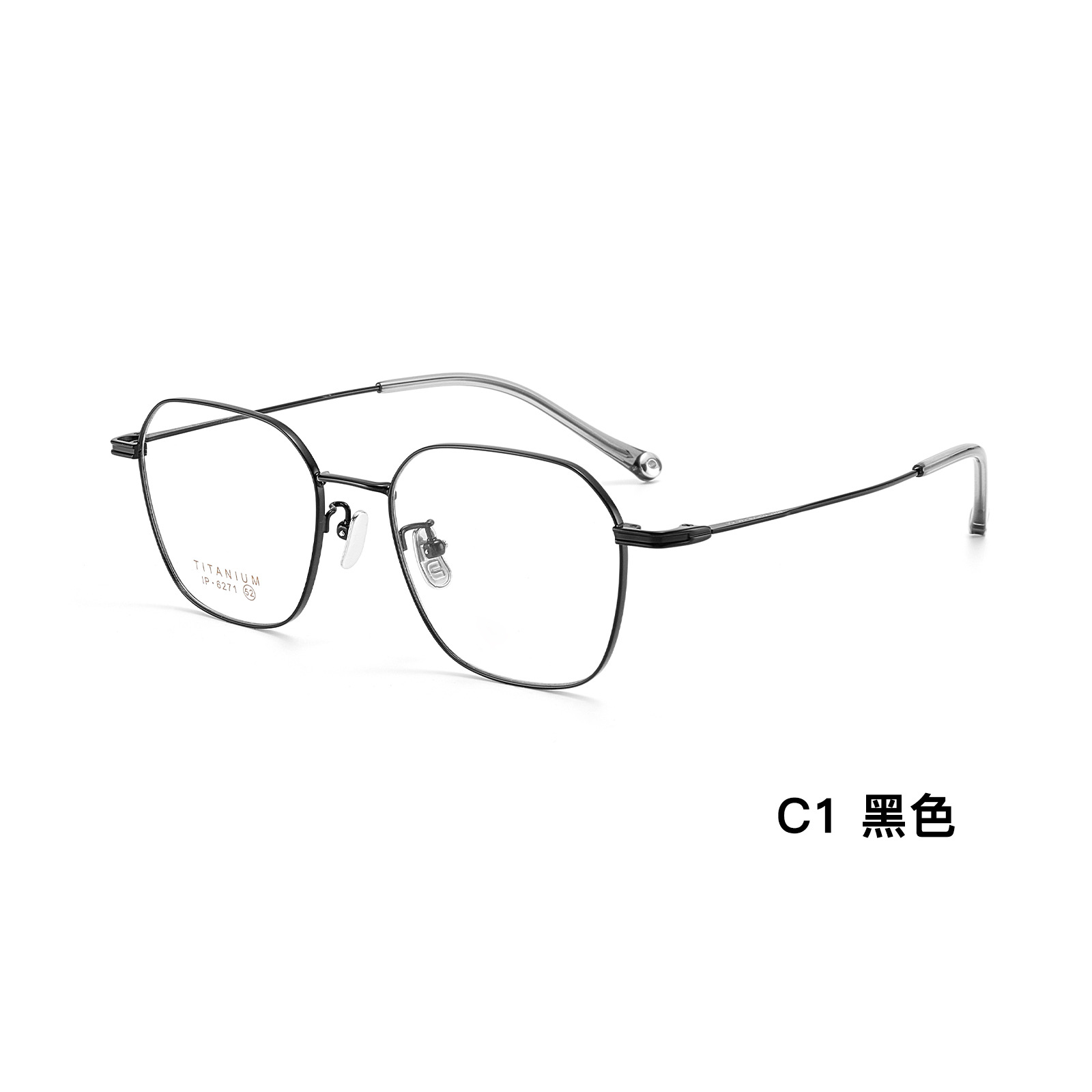 Ágil y elegante retrógrado marco de gafas de titanio puro marco de gafas de múltiples lados cómodo no pellizco cara Danyang marco de gafas al por mayor