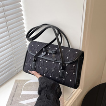 韩国小众腋下通勤包包女2025新款少女风时尚手提包蝴蝶结单肩包