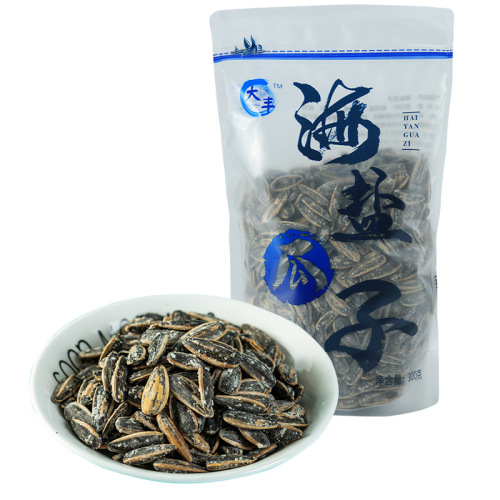 Dafeng Ancient Method Melon Seeds, Sea Salt Walnuts, Sunflower Seeds, Nuts, Snack, Year-end Gift, Wholesale, 300g Bag