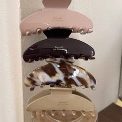 2025 新フレンチスタイルハイエンドグリッパーラージサメクリップヘアピン女性の後頭部ヘアピンヘアアクセサリー秋