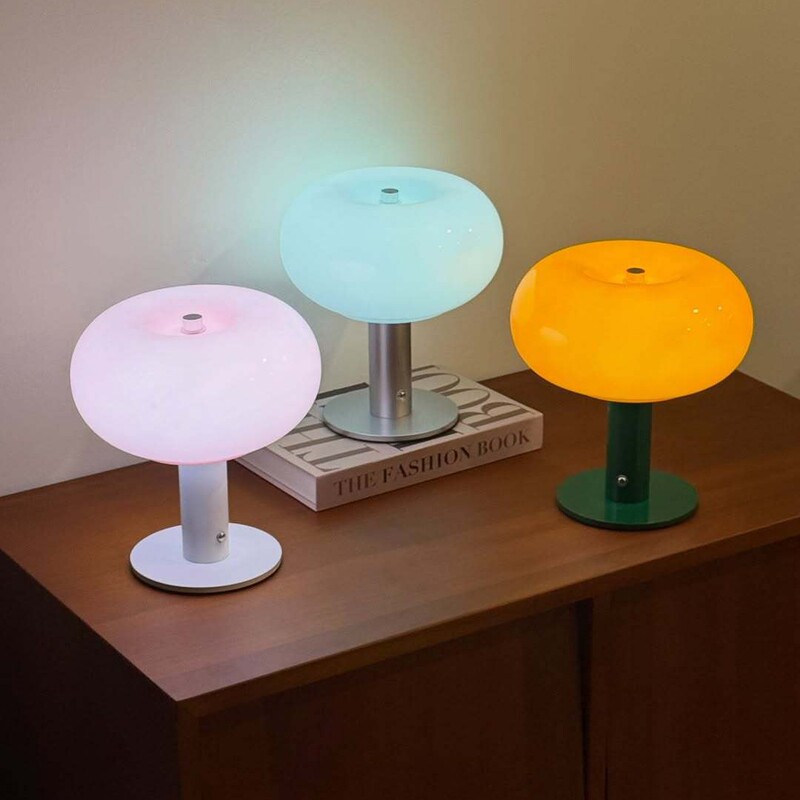 Original Design Cross-Border New Product Glass Mushroom Rechargeable Night Light Ins Korean Blogger Ornaments Decorative Lamp Night Light Original Design Cross-Border New Product Glass Mushroom Rechargeable Night Light Ins Korean Blogger Ornaments Decorative Lamp Night Light