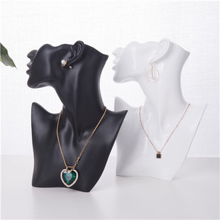 Resin Side Portrait Model Necklace Display Stand Jewelry Stand Jewelry Stand Jewelry Props Counter Window Creative