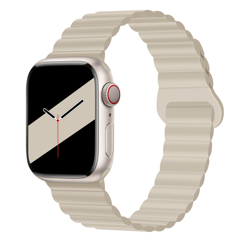 30g Weight Apple Smart Watch Magnetic Strap Classification Silica Gel Material Solid Color Pattern Casual, Fashion style Style Casual Fashion Style Solid Color Apple Smart Watch Magnetic Strap 71