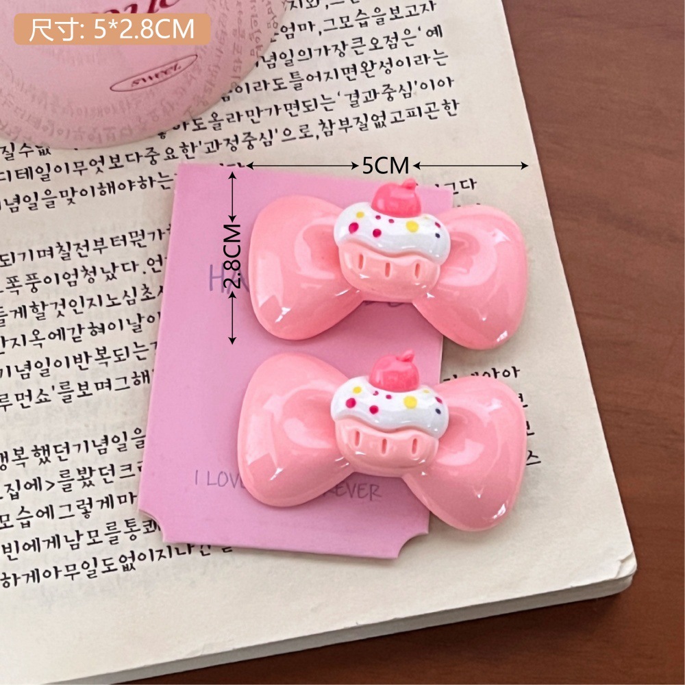 Creativo lindo cerdo cuchara de pico de pato clip horquilla dulce niña conejo flequillos clip lateral horquilla rota accesorios para el cabello