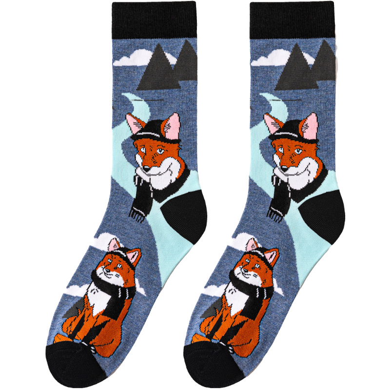 65g Weight Socks Classification Socks Lingerie Type Cotton (more than 50%) Fabric Type A Pair Quantity Casual, Daily Occasion Animal, Color Block Pattern All Seasons Season Unisex Gender Cute Style A Pair Cute Unisex Animal Color Block Cotton (more Than 50%) Crew Socks 14