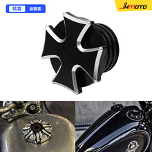 摩托车十字油箱盖 复古油箱盖 CNC改装通用哈雷883 XL1200油箱盖