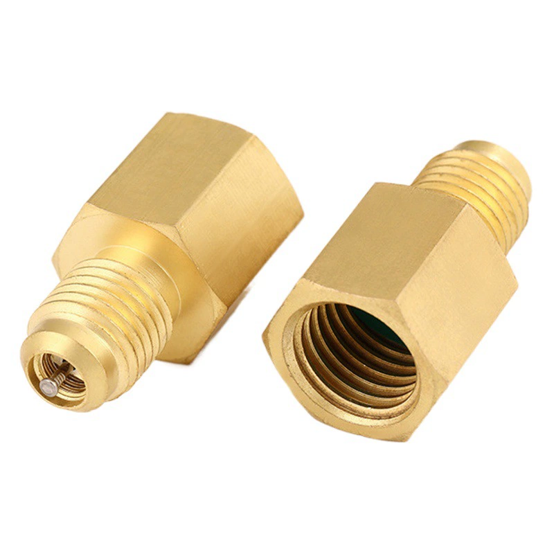 Европейские и американские медные фитинги холодильные конвертеры головки 1/2ACME Кондиционирование разъем вакуумный насос адаптер 1/4SAE разъем