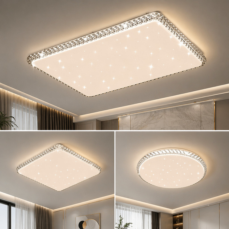 Living room lamp led ceiling lamp simple modern atmosphere hall lamp creative bedroom lamp dining room lamp whole house combination lamp