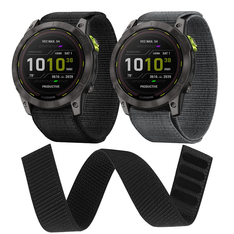 Suitable for Garmin Garmin Fenix 7X 7/6/5 Nylon Velcro Strap 20/22/26mm Strap